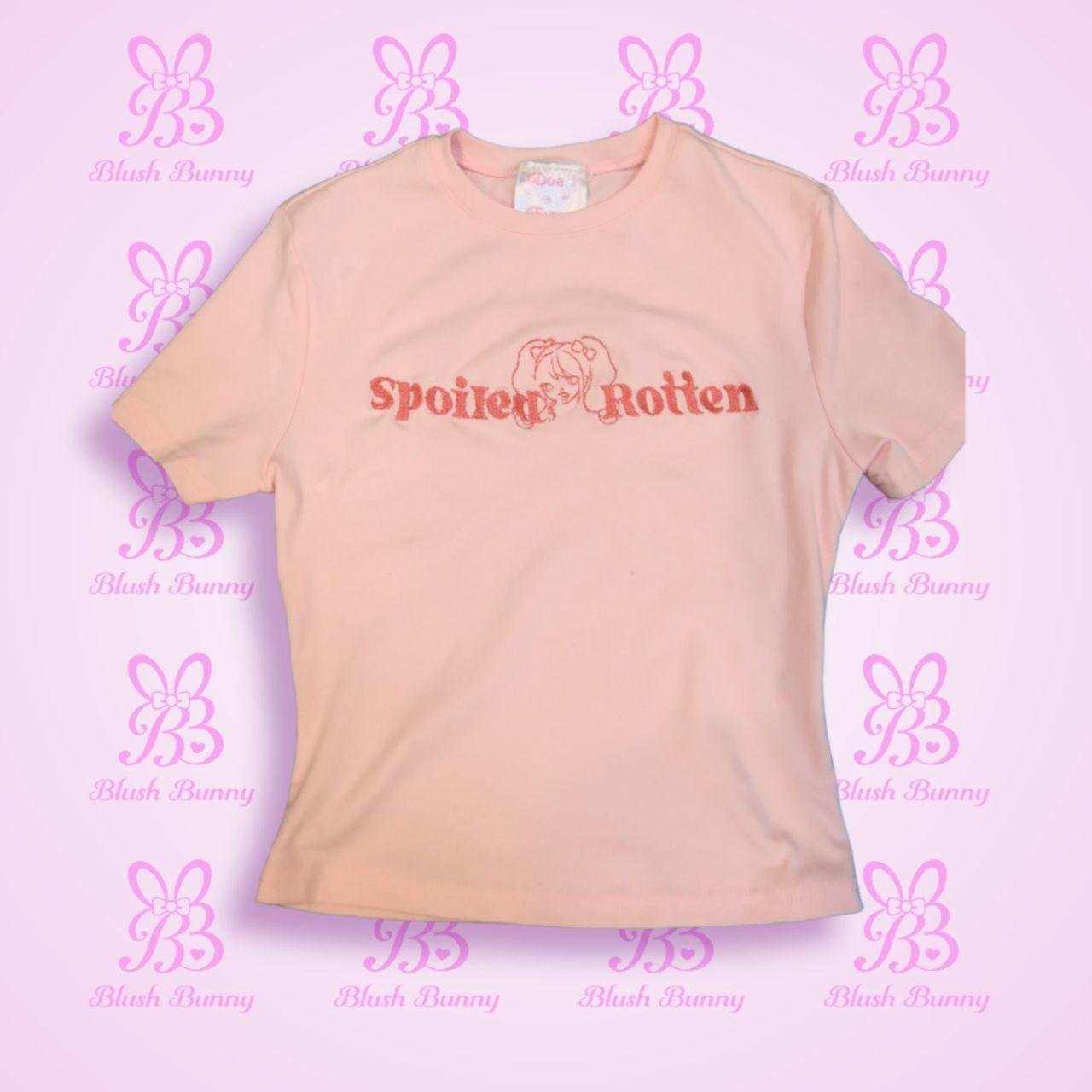 Blush Bunny x Doe Eyes -‘Spoiled Rotten’ Baby Tee - Image 4