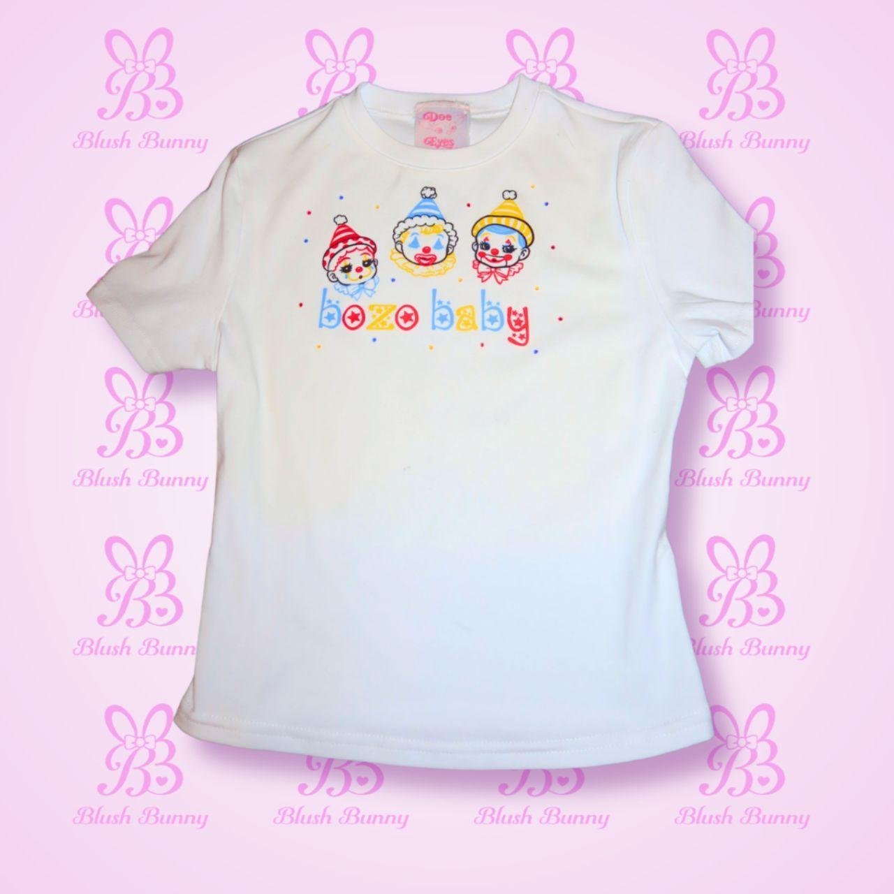 Blush Bunny x Doe Eyes -‘Bozo Baby’ Baby Tee - Image 2