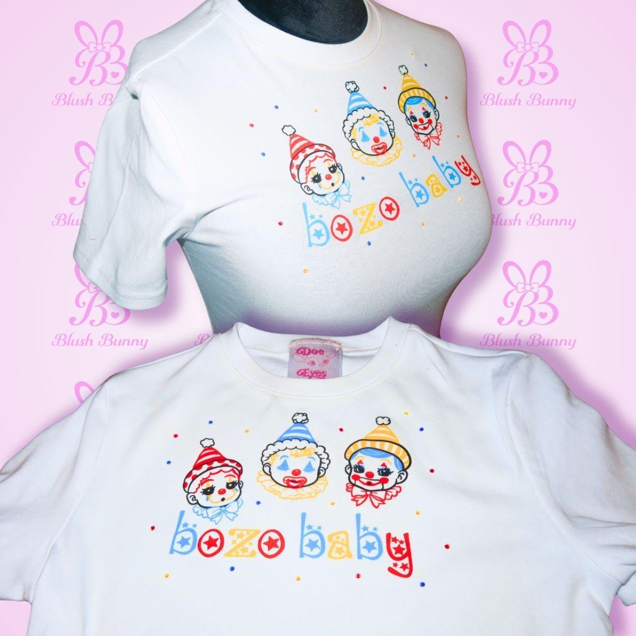 Blush Bunny x Doe Eyes -‘Bozo Baby’ Baby Tee - Image 5