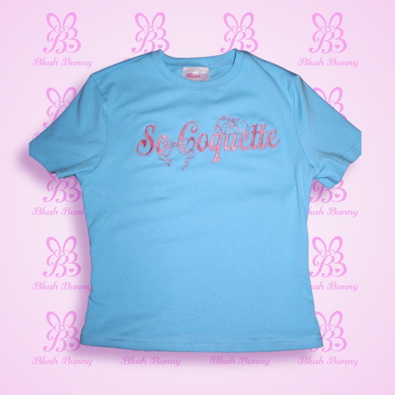 Blush Bunny x Doe Eyes – “So Coquette” Baby Tee - Image 4