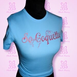 Blush Bunny x Doe Eyes – “So Coquette” Baby Tee
