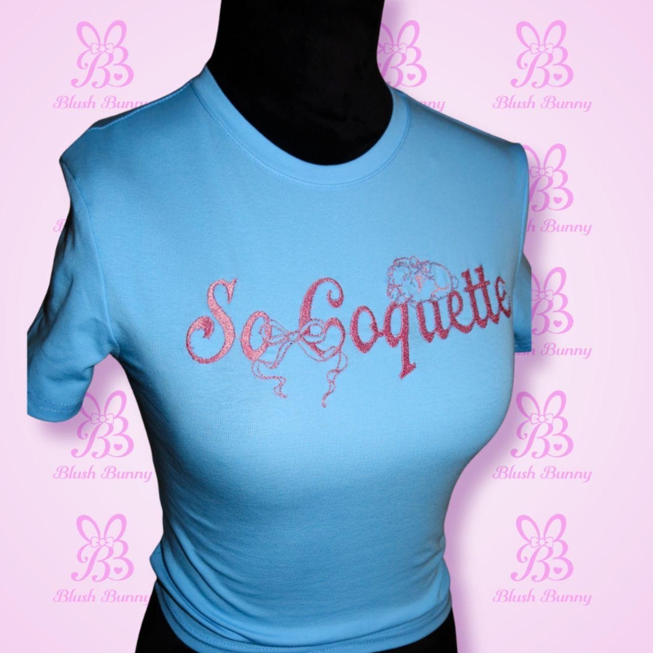 Blush Bunny x Doe Eyes – “So Coquette” Baby Tee