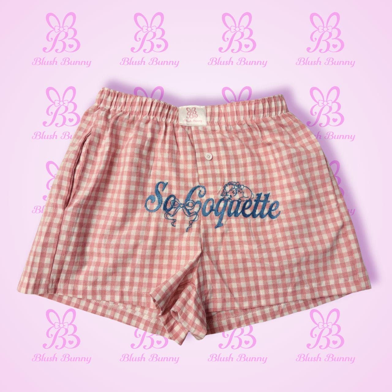 Blush Bunny x Doe Eyes -‘So Coquette’ Boxer Shorts