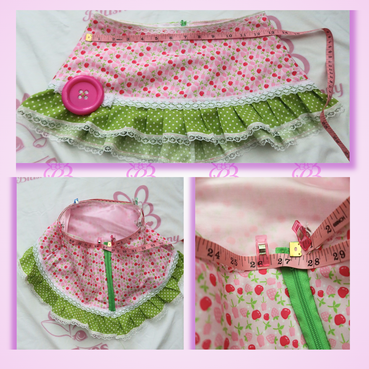 ‘Berry Sweet’ Low Rise Micro Mini Skirt ♡ - Image 6