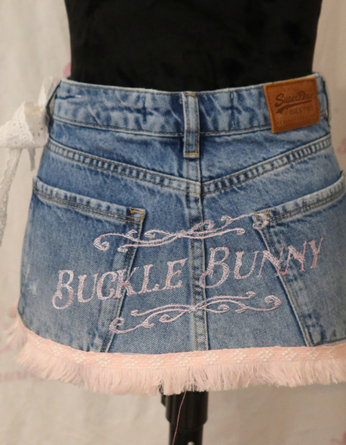 ‘Buckle Bunny’ Mini Skirt