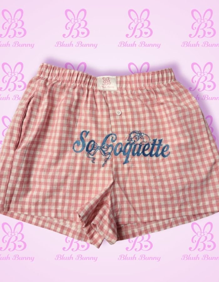 Blush Bunny x Doe Eyes -‘So Coquette’ Boxer Shorts