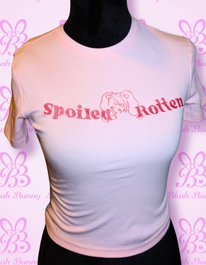 Blush Bunny x Doe Eyes -‘Spoiled Rotten’ Baby Tee